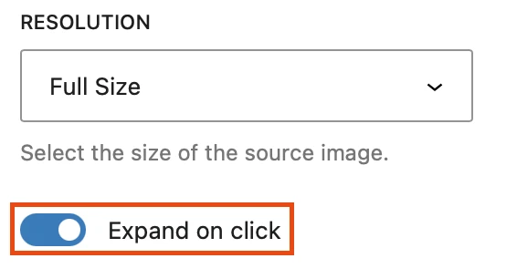 Expand on click setting enabled by default